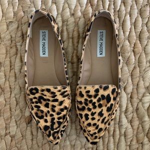 Steve Madden leopard flats